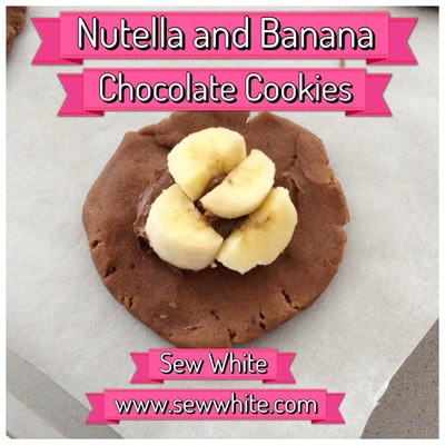 Sew White nutella banana chocolate cookies 3