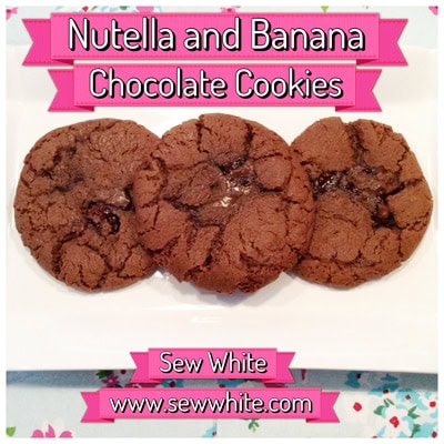 Sew White nutella banana chocolate cookies 4