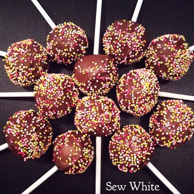 Rangemaster cake pops chocolate week Sew White 7