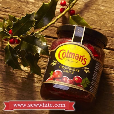 coleman's cranberry sauce in the Christmas Baking Supplies round up