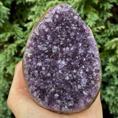 Spiral Crystals UK -Amethyst Druzy Egg