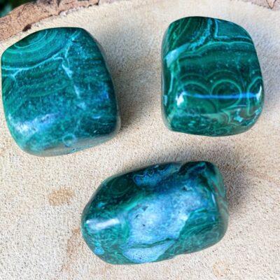 Spiral Crystals UK - Malachite Tumblestone Large