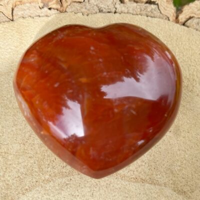 Spiral Crystals UK - Carnelian Heart