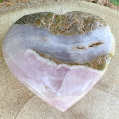 Spiral Crystals UK - Pink Aragonite Heart