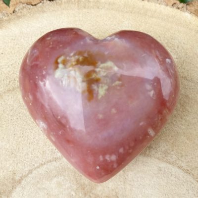 Spiral Crystals UK - Pink Opal Heart