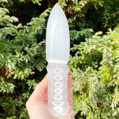 Spiral Crystals UK - Selenite Ritual Knife
