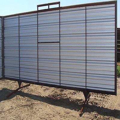 Corrugated Metal Windbreak