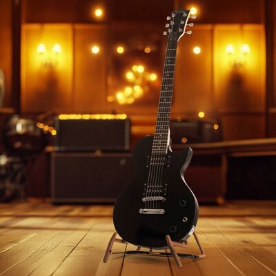 Rocktile L-100 BL Electric Guitar Black - Image 3