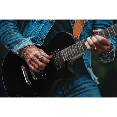 Rocktile L-100 BL Electric Guitar Black - Image 4