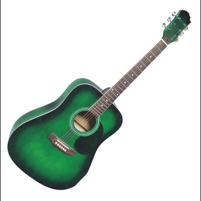 MSA Cw180 guitar acoustic 4/4 green