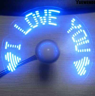 VENTILADOR CON RELOJ USB