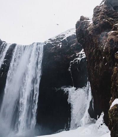 scenic view of a waterfall