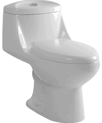 SANITARIO ONE PIECE A PISO 30.5 CM 6 LTS