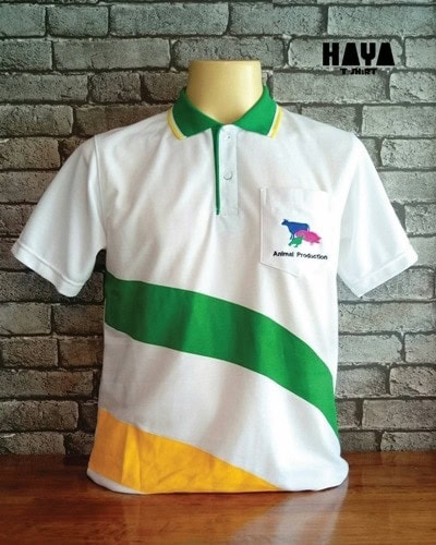 งานสั่งตัดเสื้อโปโล สีขาว
