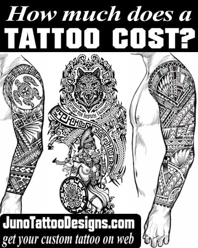 greek mythology and polynesian tattoo cost