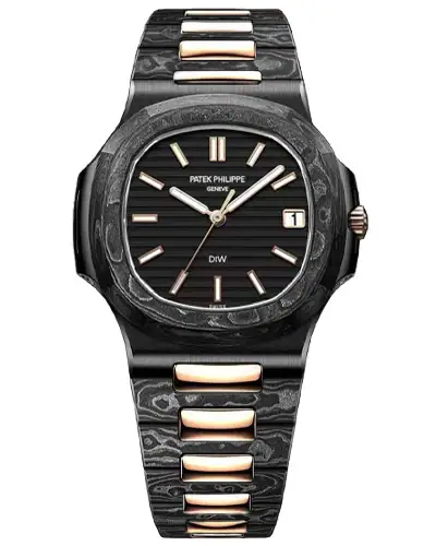Часы Patek Philippe Nautilus DiW Custom Carbon Black & Gold