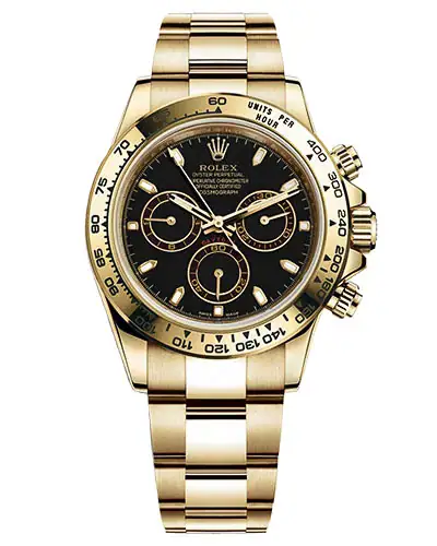 Часы с позолотой Rolex Cosmograph Daytona 116528-0035