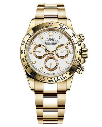 Часы с позолотой Rolex Cosmograph Daytona 116528-0042
