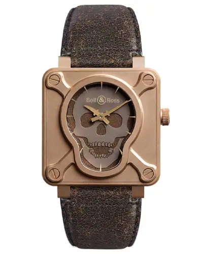Часы Bell & Ross Instruments BR0192-SKULL-BR