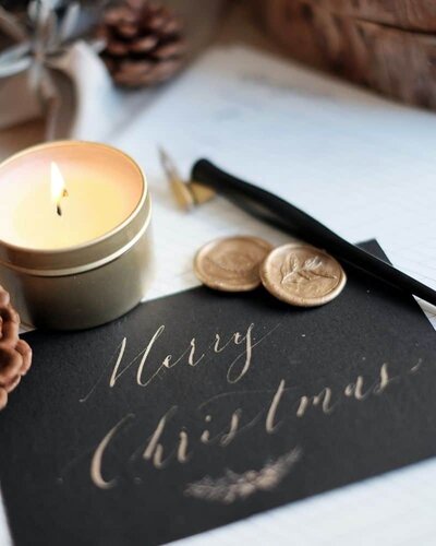 black minimalist christmas card black minimalist christmas card
