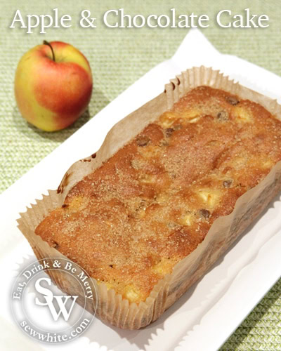 Sew White apple and chocolate cake 1