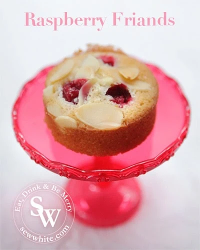 Sew White raspberry friands 1