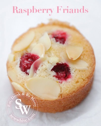 Sew White raspberry friands 2