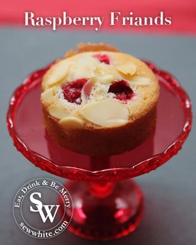 Sew White raspberry friands 3