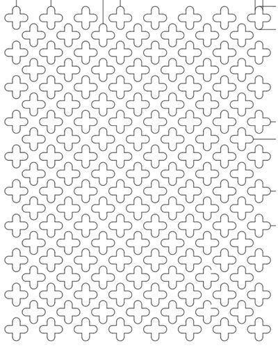 Cross hole decoration 0.500 x 0.750