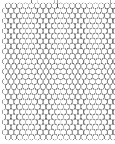 Hexagon dislocation 0.250 x 0.281