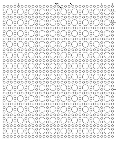 Round hole decoration 0.093 x 0.281