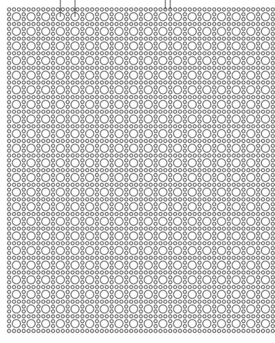 Round hole decoration 0.093 x 0.750