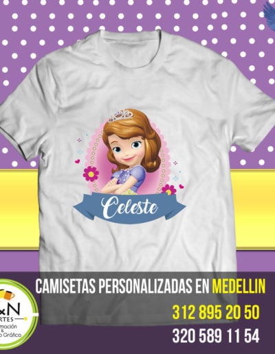 Camiseta princesa sofia medellin