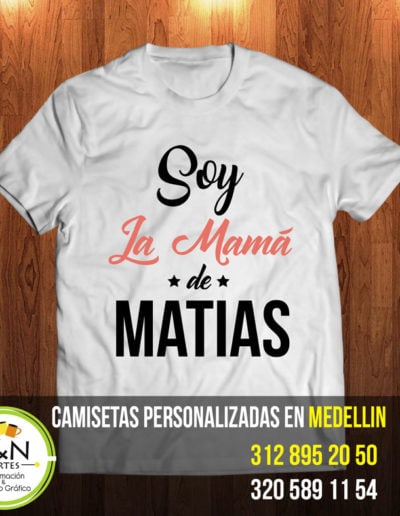 camiseta para mama personalizada medellin