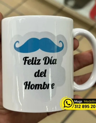 mugs dia del hombre en medellin bigote