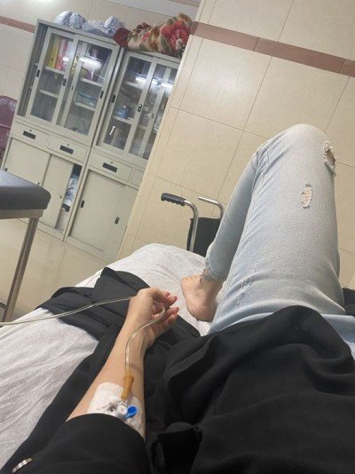بنت تعبان في المستشفى.