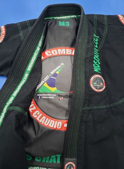 Midsouth LCCT Brazilian Jiu Jitsu Academy Black And Green Gi