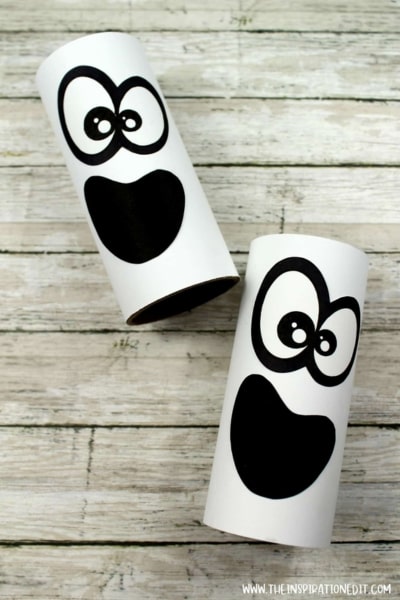toilet paper roll ghost