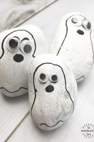 painted ghost rocks