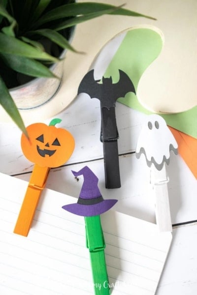 clothespin ghost craft