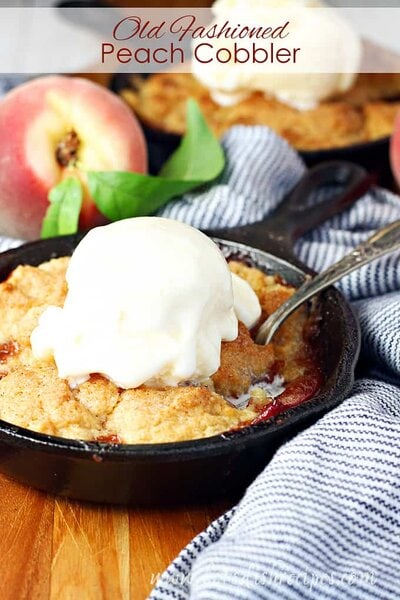 Old Fashioned Peach Cobbler