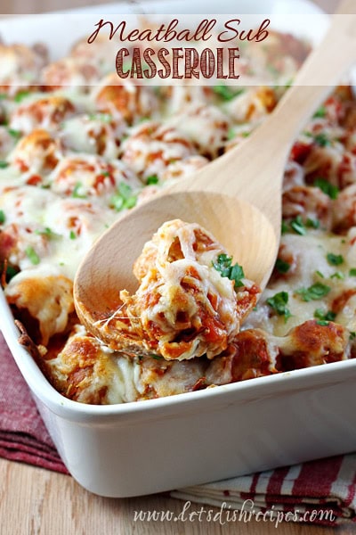 Meatball Sub Casserole