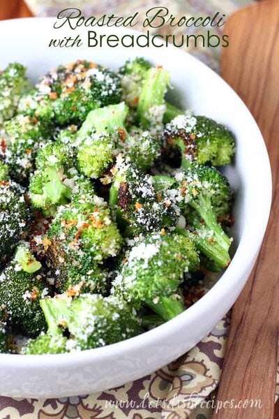 Roasted Broccoli with Breadcrumbs