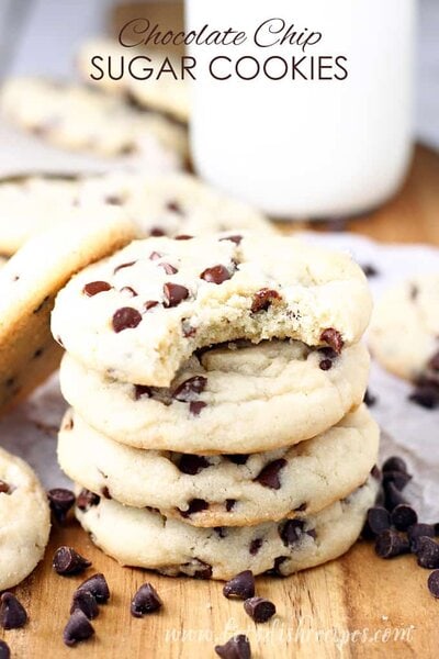 Chocolate Chip Sugar Cookies — Let's Dish Recipes