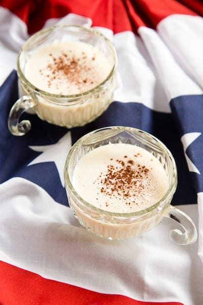 Aaron Burr Milk Punch inspired by the musical Hamilton, via goodfoodstories.com
