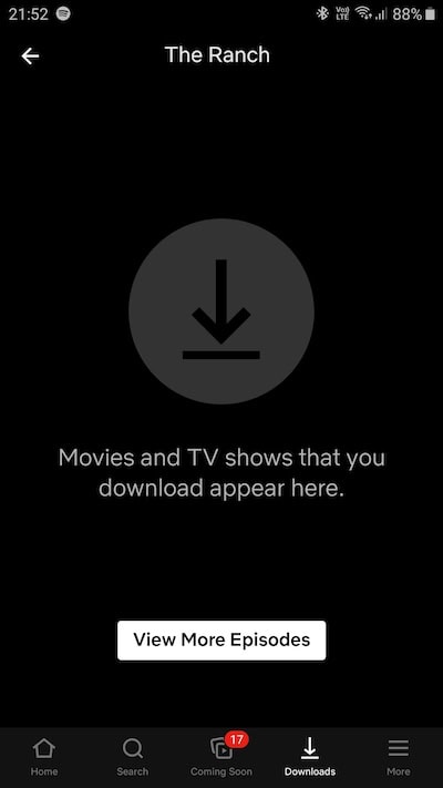 Downloaded Netflix Content Location