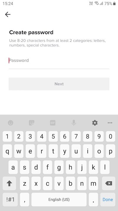 Change TikTok Account Password