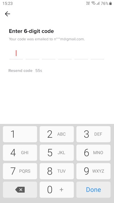 Verify TikTok Email Account