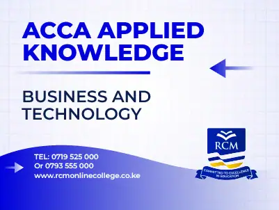 RCM Online College, ACCA, Business and Technology