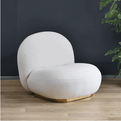 Bronze Detail Lounge Chair
